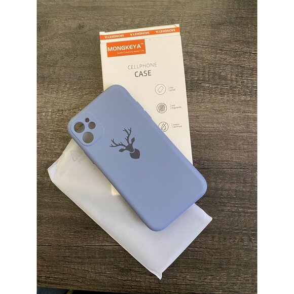 iPhone 11 Case - Lavender Gray Elk Design matte NWB simple - Picture 1 of 3